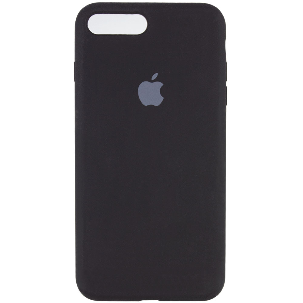 Silicone Case Full Protective (AA) для iPhone 6 plus  (Black)-0